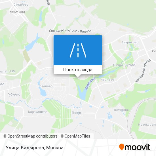 Карта Улица Кадырова