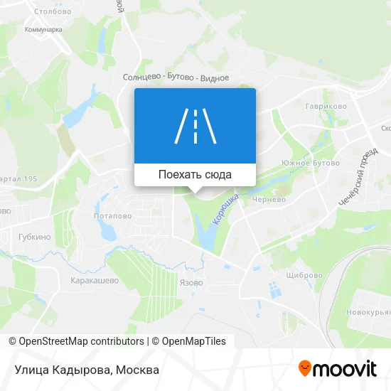 Карта Улица Кадырова