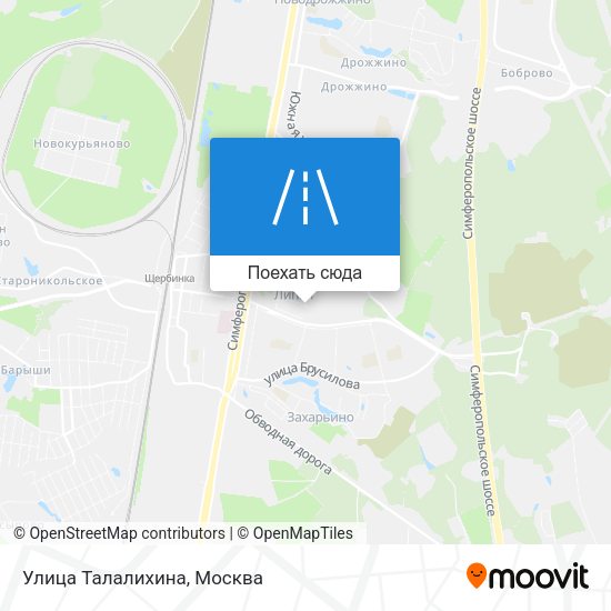Карта Улица Талалихина