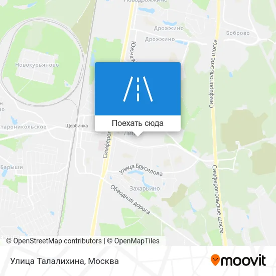 Карта Улица Талалихина