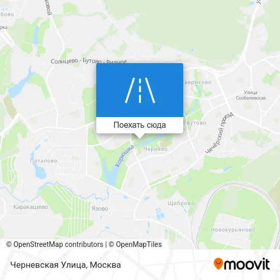 Карта Черневская Улица