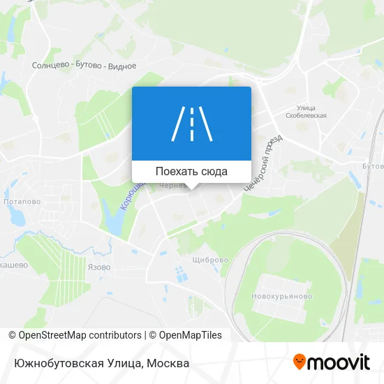 Карта Южнобутовская Улица