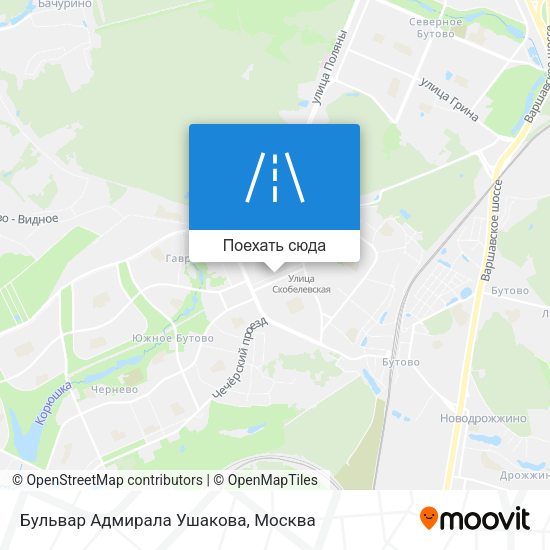 Карта Бульвар Адмирала Ушакова
