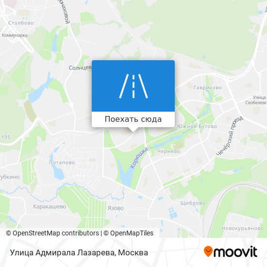 Карта Улица Адмирала Лазарева