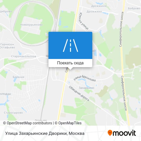 Карта Улица Захарьинские Дворики