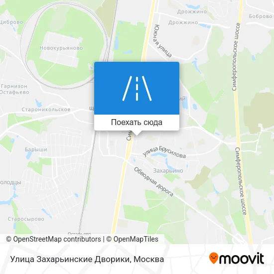 Карта Улица Захарьинские Дворики