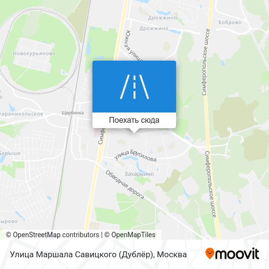 Карта Улица Маршала Савицкого (Дублёр)