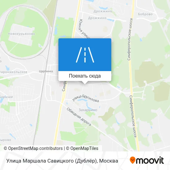Карта Улица Маршала Савицкого (Дублёр)