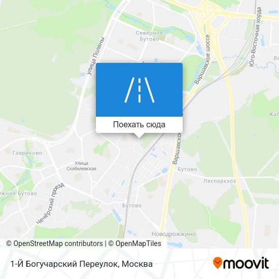 Карта 1-Й Богучарский Переулок