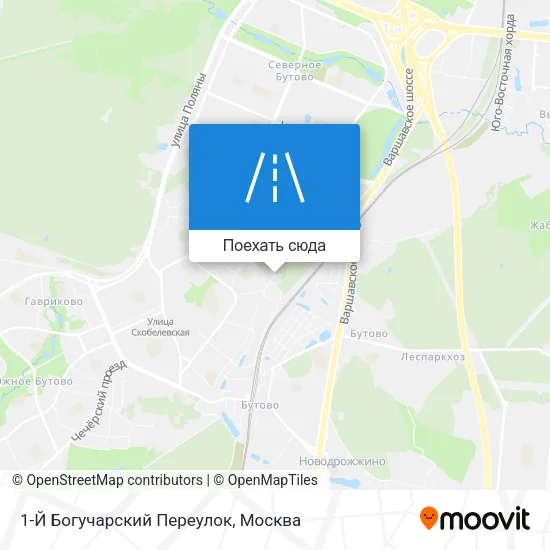 Карта 1-Й Богучарский Переулок