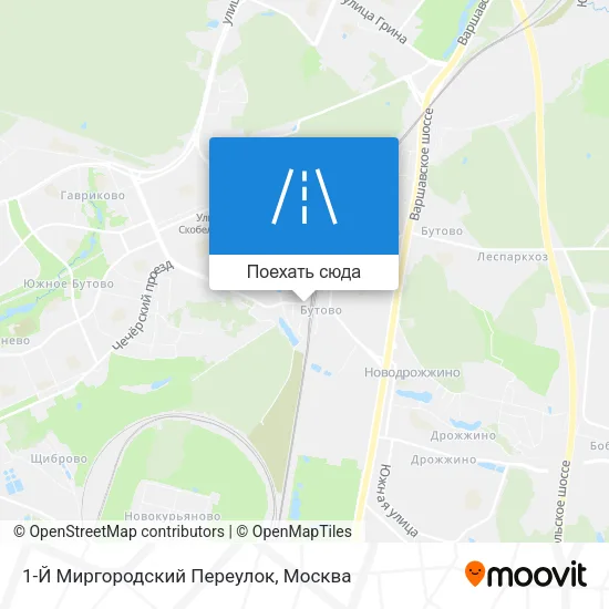 Карта 1-Й Миргородский Переулок