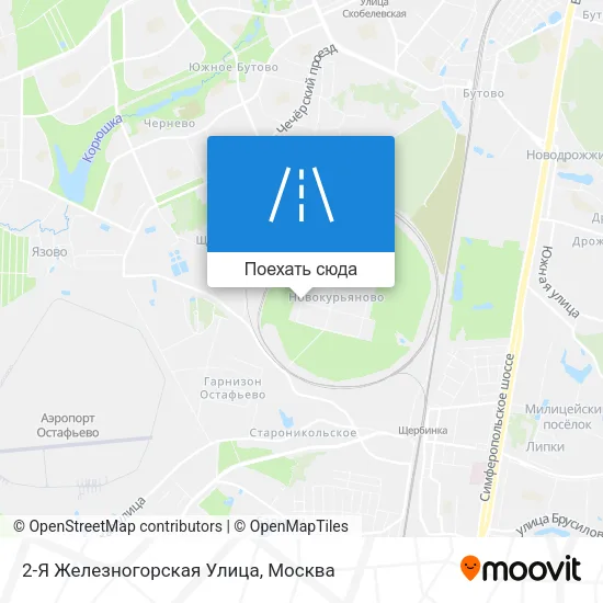 Карта 2-Я Железногорская Улица