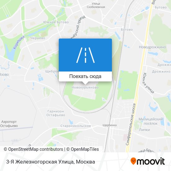 Карта 3-Я Железногорская Улица