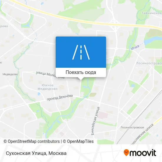 Карта Сухонская Улица