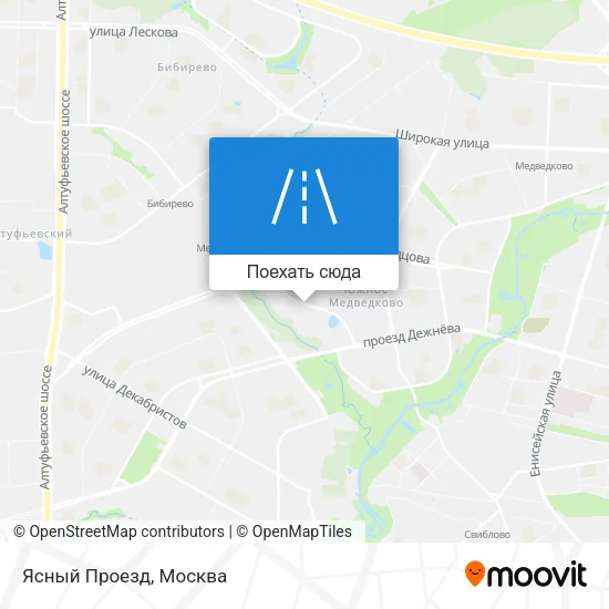 Карта Ясный Проезд