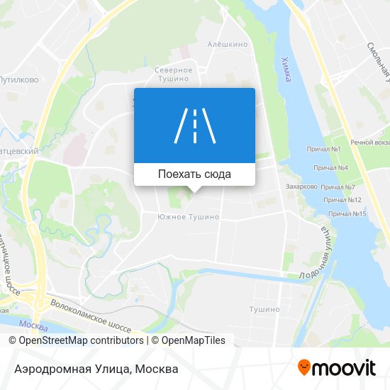 Карта Аэродромная Улица