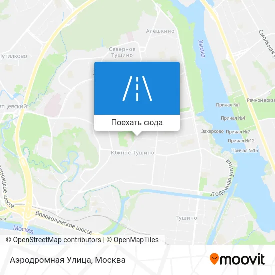 Карта Аэродромная Улица