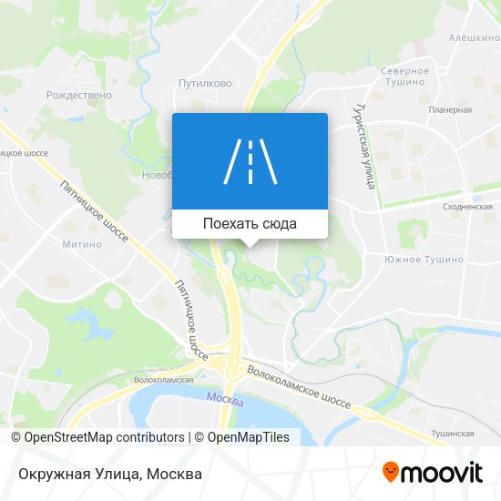 Карта Окружная Улица