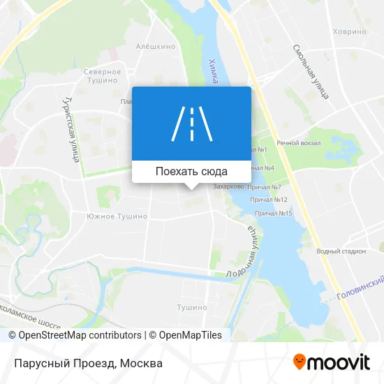 Карта Парусный Проезд