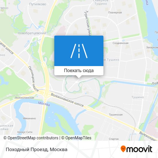 Карта Походный Проезд