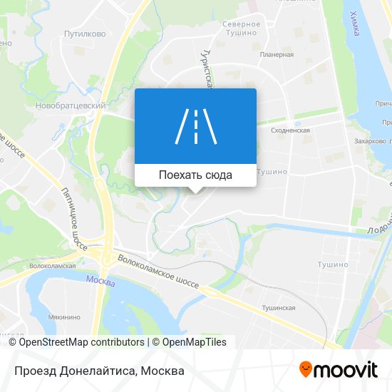 Карта Проезд Донелайтиса