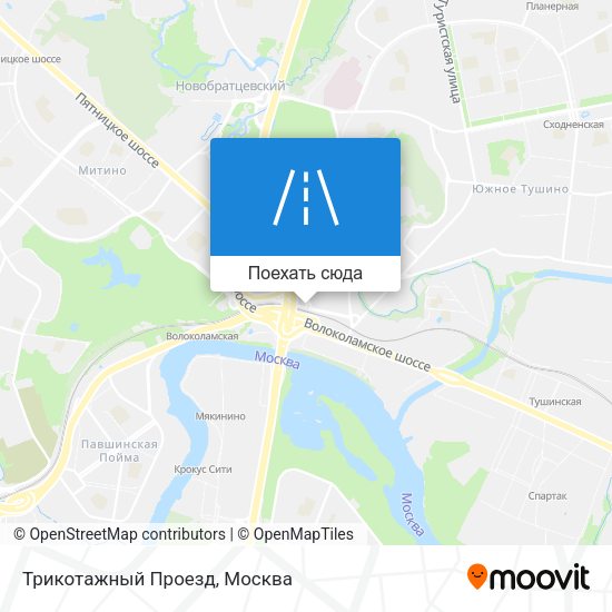 Карта Трикотажный Проезд