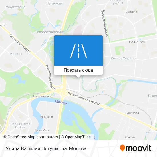 Карта Улица Василия Петушкова