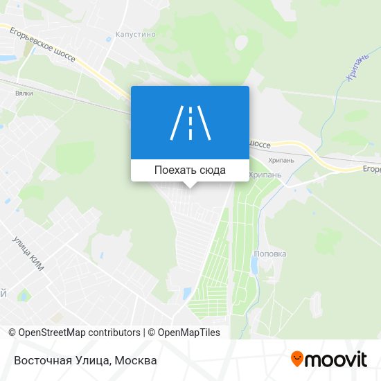 Карта Восточная Улица