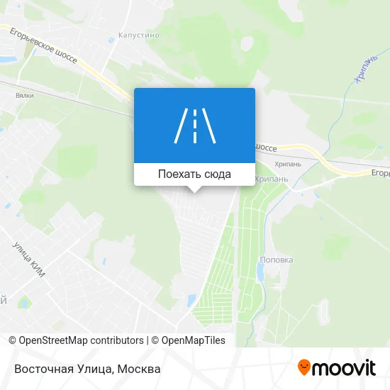 Карта Восточная Улица