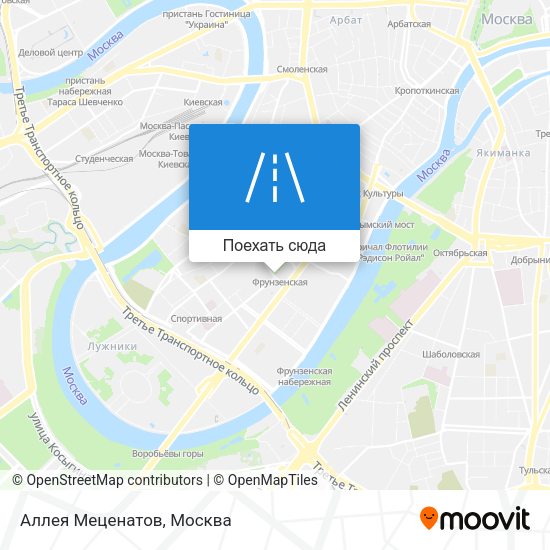 Карта Аллея Меценатов