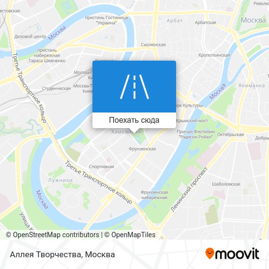 Карта Аллея Творчества