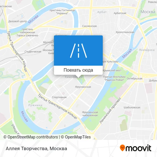 Карта Аллея Творчества