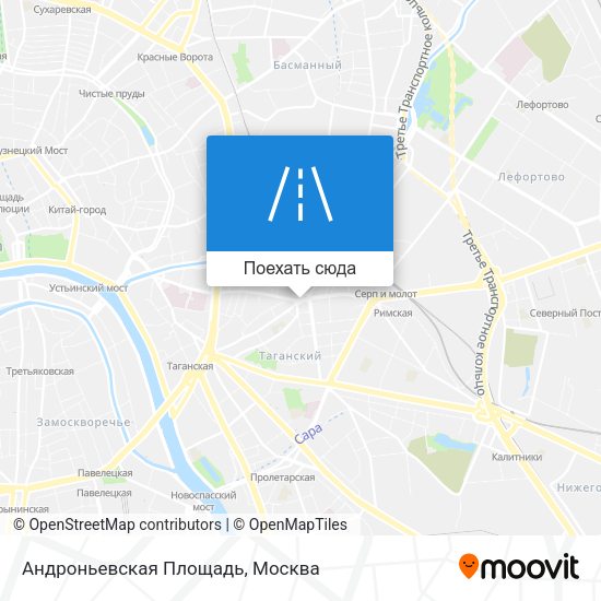 Карта Андроньевская Площадь