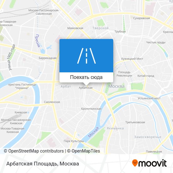 Карта Арбатская Площадь
