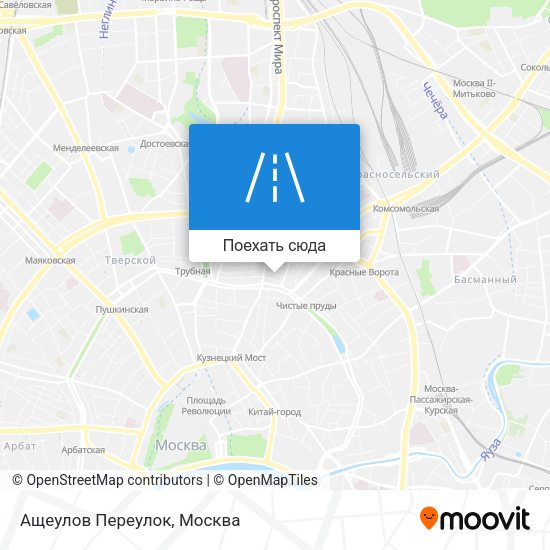 Карта Ащеулов Переулок