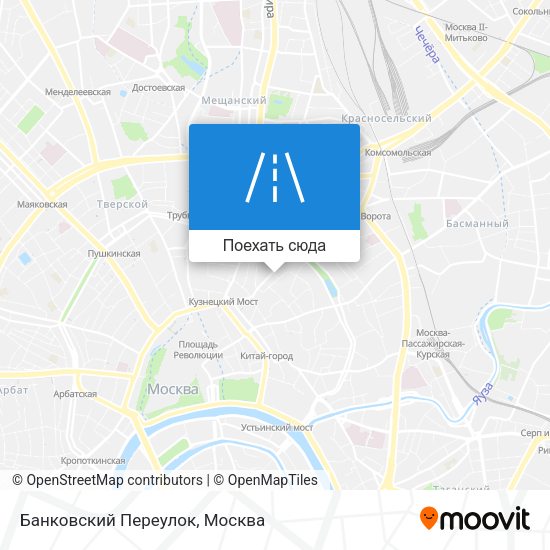 Карта Банковский Переулок