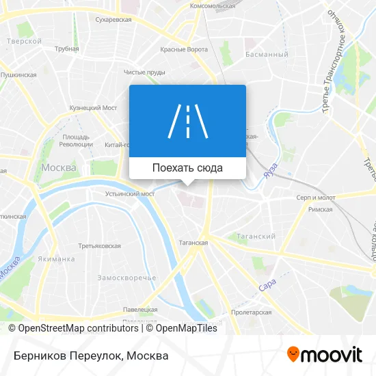 Карта Берников Переулок