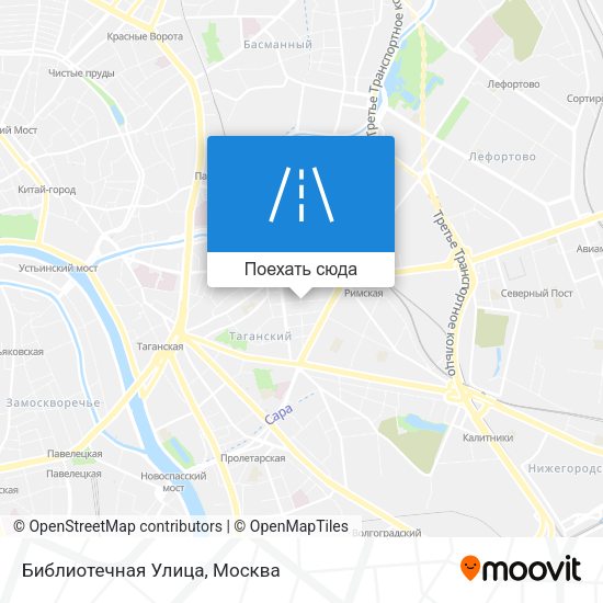 Карта Библиотечная Улица