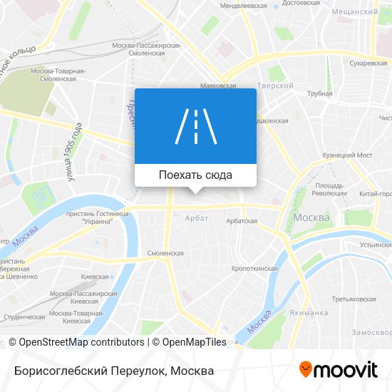 Карта Борисоглебский Переулок