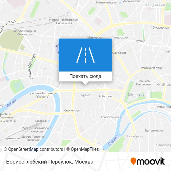 Карта Борисоглебский Переулок