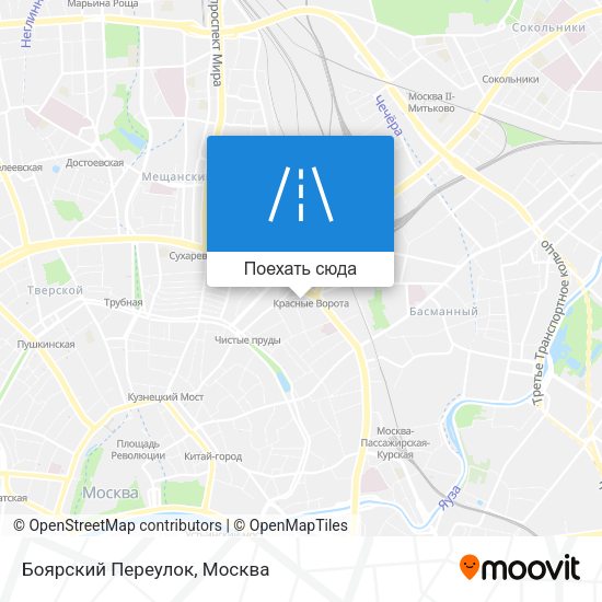 Карта Боярский Переулок