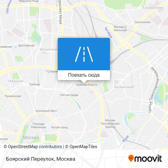 Карта Боярский Переулок