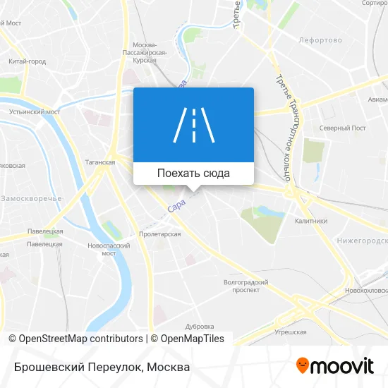 Карта Брошевский Переулок