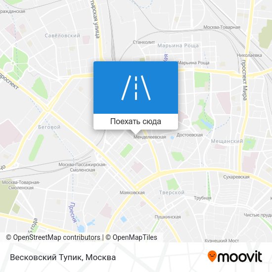 Карта Весковский Тупик