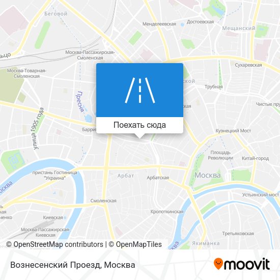 Карта Вознесенский Проезд