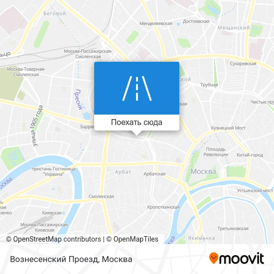 Карта Вознесенский Проезд