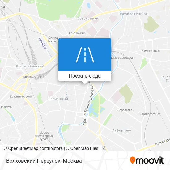 Карта Волховский Переулок