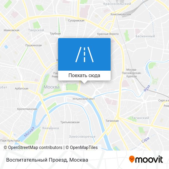 Карта Воспитательный Проезд