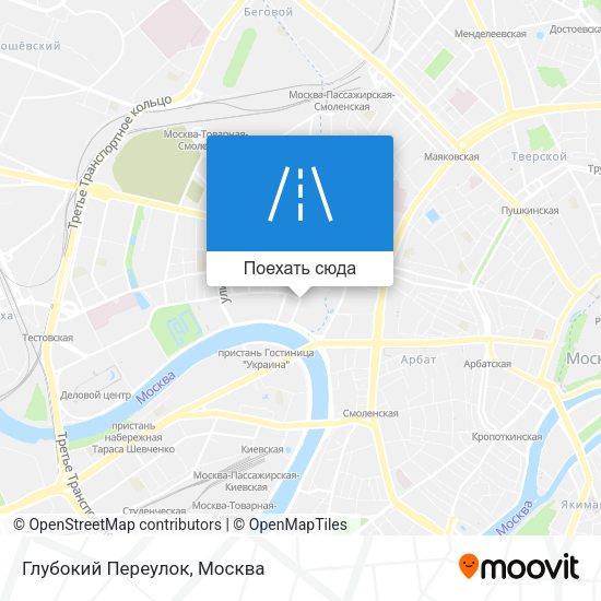 Карта Глубокий Переулок