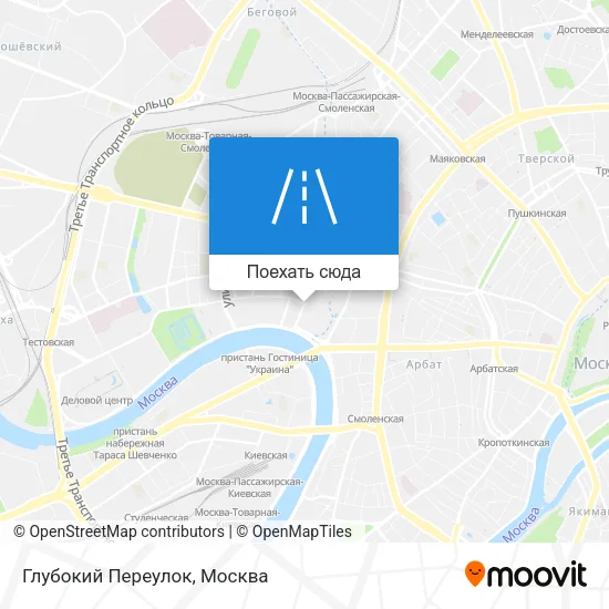Карта Глубокий Переулок